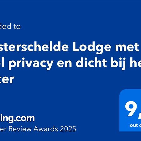 Oosterschelde Lodge Met Veel Privacy En Dicht Bij Het Water Scherpenisse Ngoại thất bức ảnh